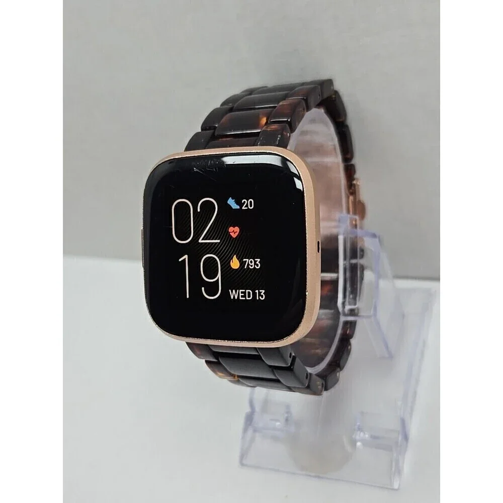 Fitbit Versa 2 Smartwatch Rose Gold 40mm Alexa WR50 Always On Display No Charger